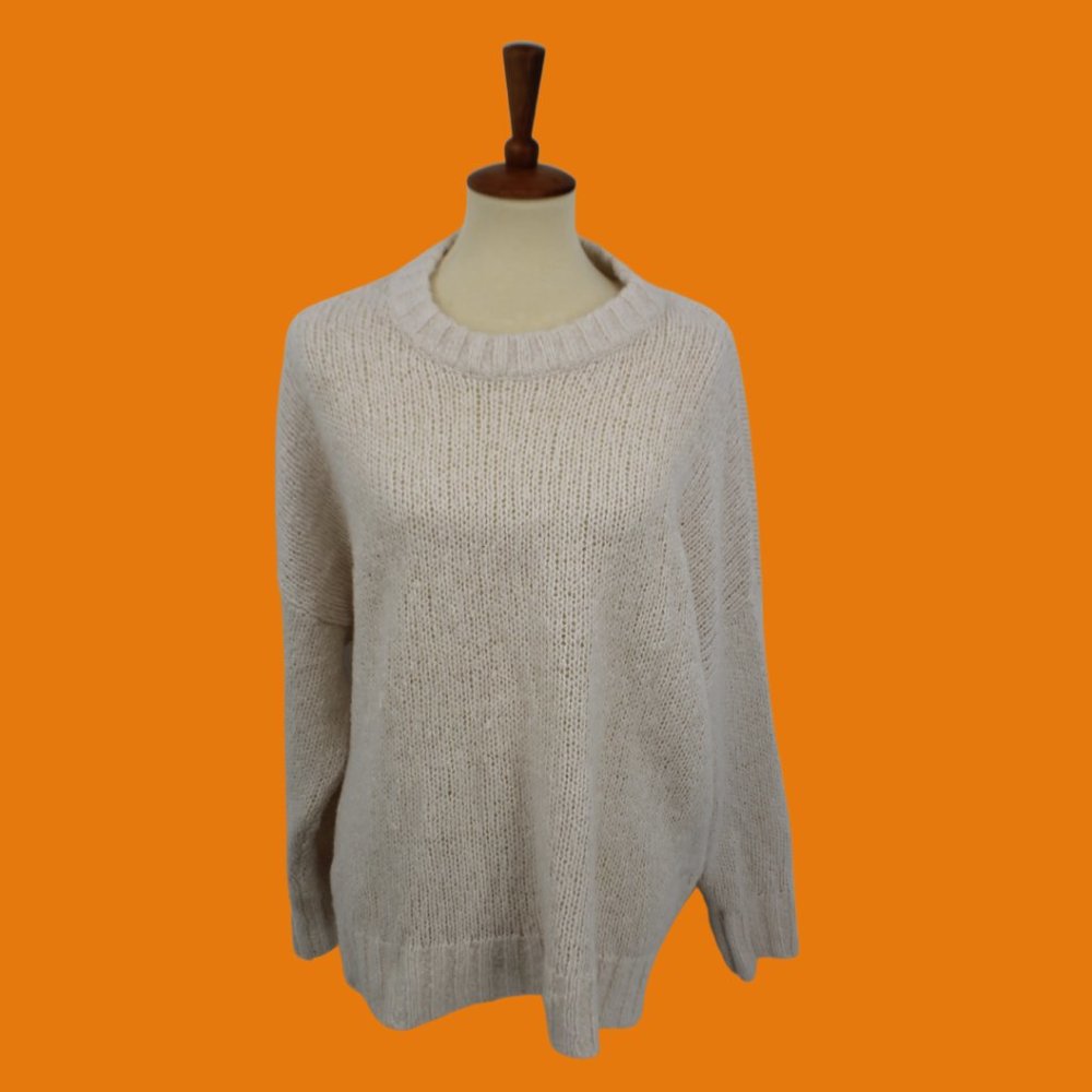 Aerie Knit Crew Neck Long Sleeve Sweater S